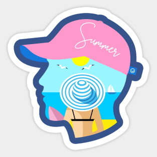 Summer In My Mind Sticker